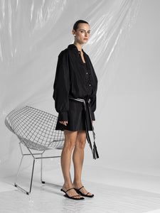 Women's Black Varsity Jacket - Left Side View, Signature Design, Casual Outerwear